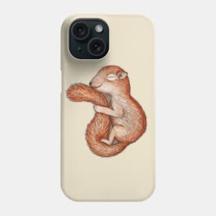 Hibernating squirrel Phone Case