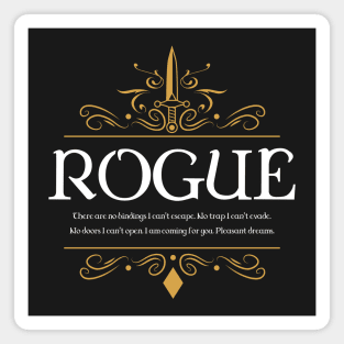 Tabletop RPG Rogue - Knife To Meet You - Dnd Rogue - Magnet
