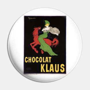 CHOCOLAT KLAUS Swiss Chocolate Beverage Drink Vintage Art Deco 1902 by Leonetto Cappiello Pin