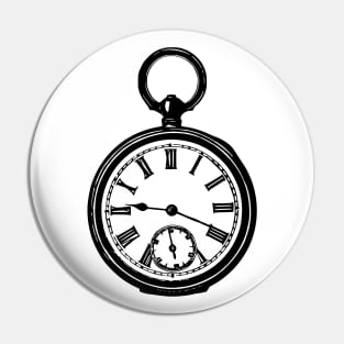 Vintage Pocket Watch Pin