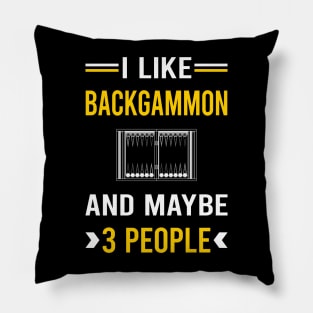 3 People Backgammon Pillow