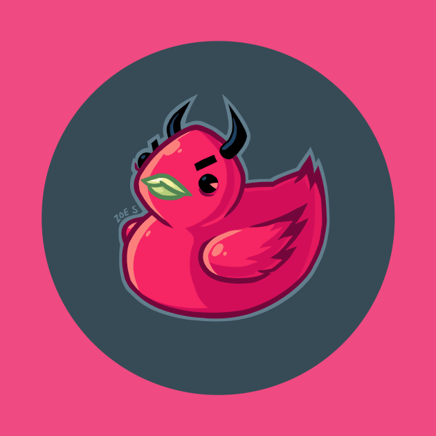 Devil Ducky by ZoeStanleyArts