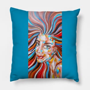 Woman Face Pillow