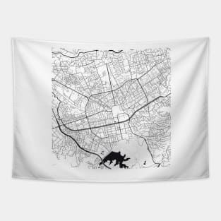 Tirana Map City Map Poster Black and White, USA Gift Printable, Modern Map Decor for Office Home Living Room, Map Art, Map Gifts Tapestry