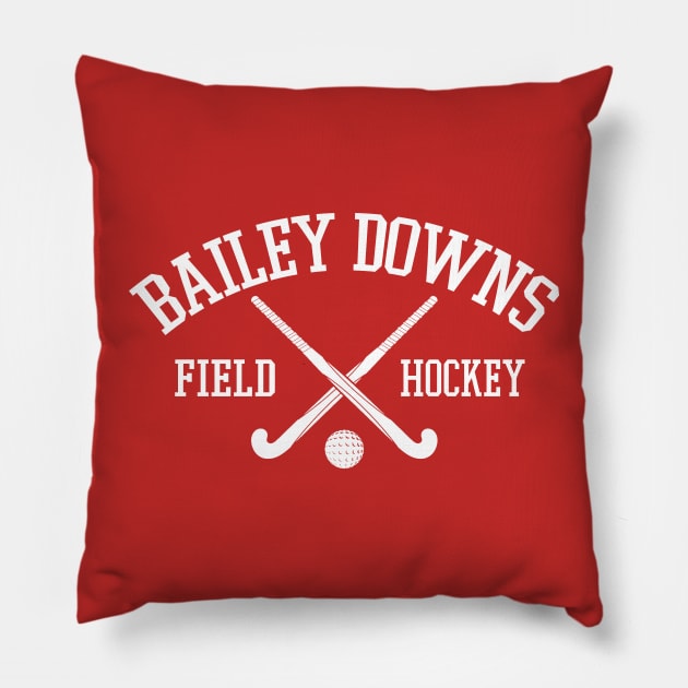 Bailey Downs Field Hockey Pillow by MindsparkCreative