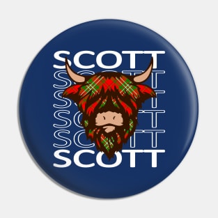 Clan Scott - Hairy Coo Pin