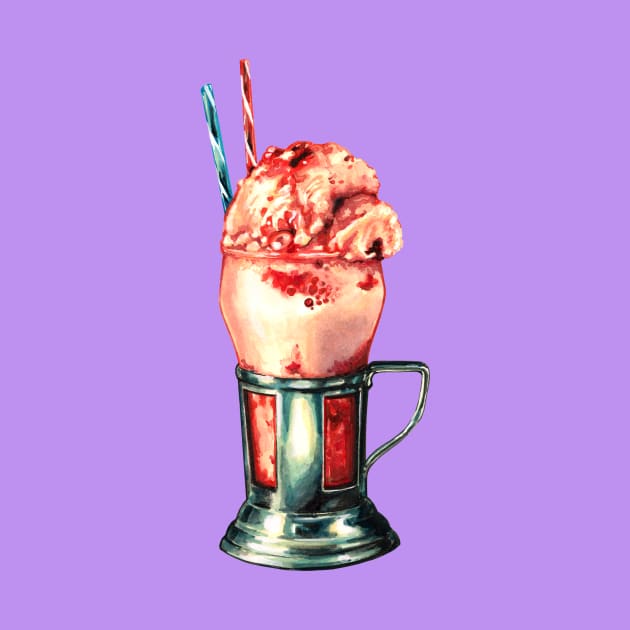 Strawberry Milkshake by KellyGilleran