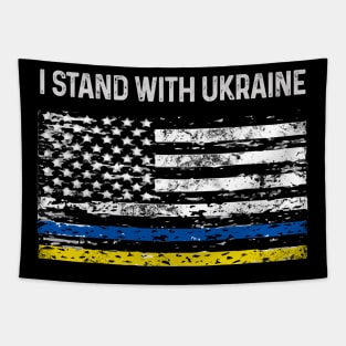 Ukrainian American Flag Tapestry