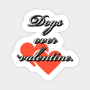 Dogs Over Valentine Magnet