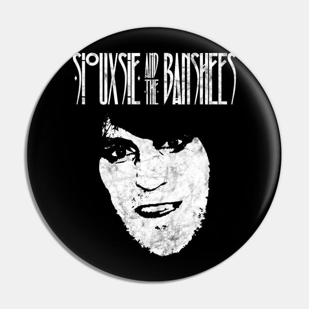 Siouxsie and the Banshees (distressed) Pin by Stupiditee