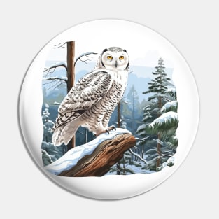 Snowy Owl Pin