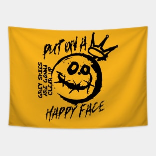 Urban Expressionist Smiley - Put On A Happy Face Tapestry