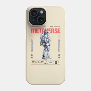 cyberpunk girl metaverse technology Phone Case