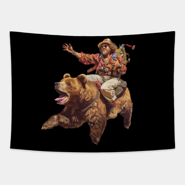 bear friend Tapestry by TrvlAstral