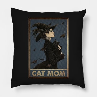 Cat Halloween Cat Mom Pillow