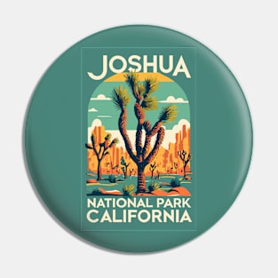 A Vintage Travel Art of the Joshua Tree National Park - California - US Pin