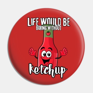 Ketchup Tomato Character Pin