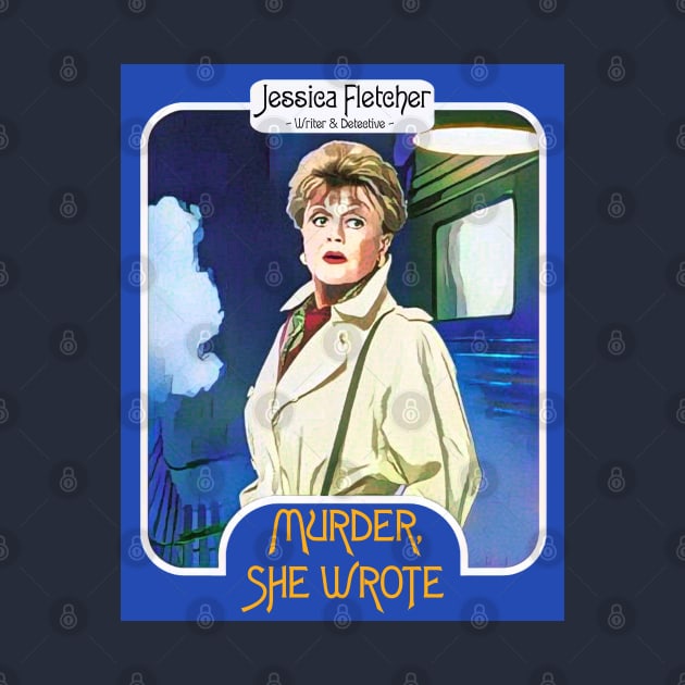 Jessica Fletcher Trading Card ))(( Murder She Wrote Fan Art by darklordpug