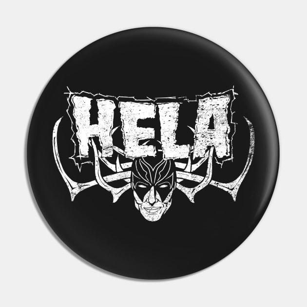 Goddess of Death and Metal Pin by illproxy