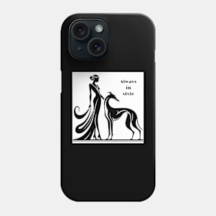 Greyhound Glago Alays In Style Art Deco Phone Case