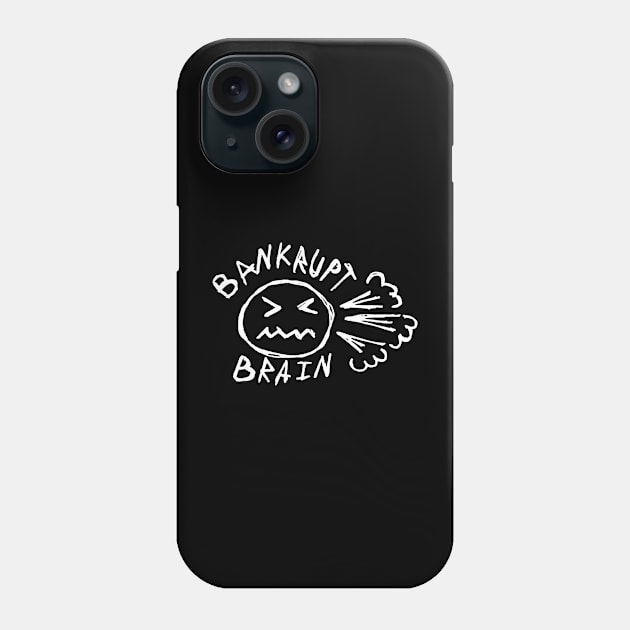 Dark and Gritty Bankrupt Brain with Face Phone Case by MacSquiddles