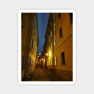 Night streets of Bratislava Magnet