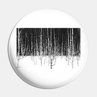 Winter Birch Forest Pin