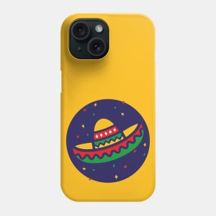 Mexican sombrero fiesta cinco de mayo party hat colorful style Phone Case