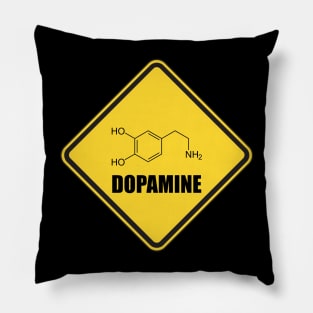 Dopamine Danger Sign - Dopamine Fast Pillow