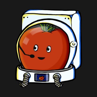 Cute Space Astronaut Tomato T-Shirt