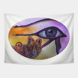 Fox and Eye of Horus Tapestry