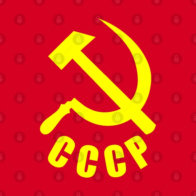 CCCP Hammer and sickle by BigTime