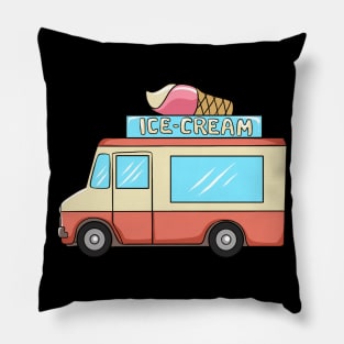 Ice Cream Truck Ice Cream Van Pillow