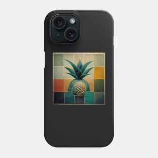 Cubic pineapple repeat pattern Phone Case