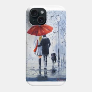 A romantic walk with a friend Phone Case