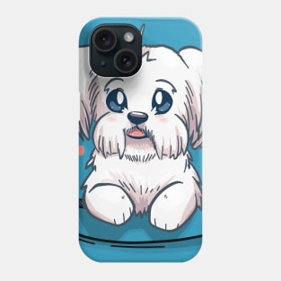 Pocket Cute Maltese Dog Phone Case