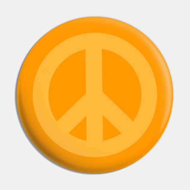 Peace Logo Pin by rocksandcolors