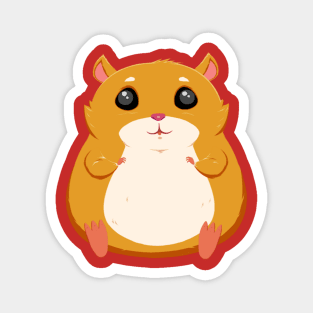 Hamster  No.6 Pink Magnet