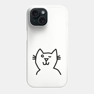 Cute Cat Gives You a Wink Phone Case