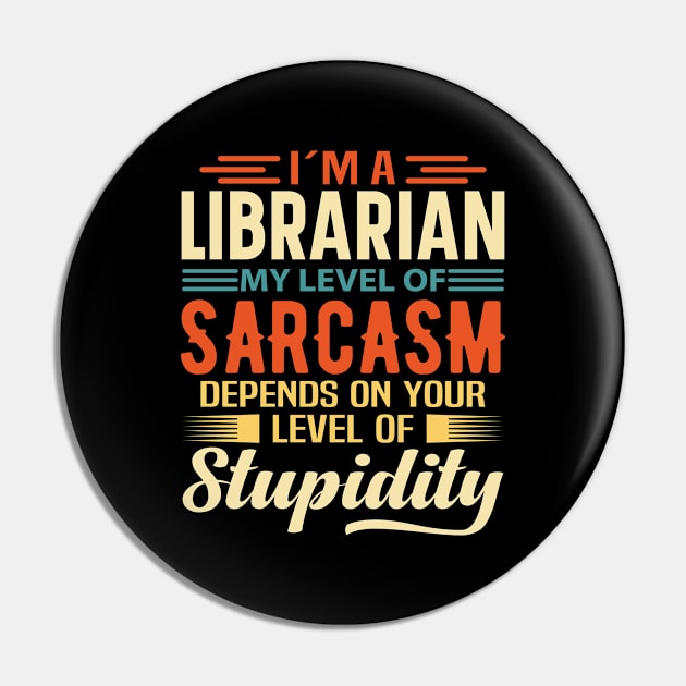 I'm A Librarian Pin by Stay Weird