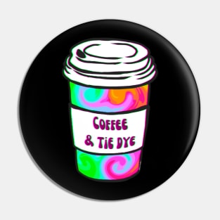 Rainbow Tie Dye Coffee Pin