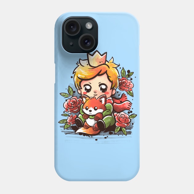 The little prince watercolor Phone Case by NemiMakeit