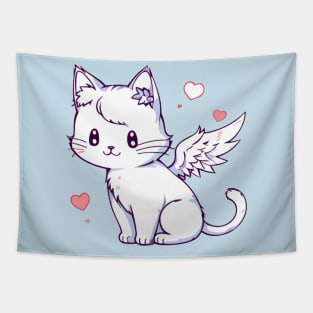 Kitty Angel - Cat Bird Tapestry