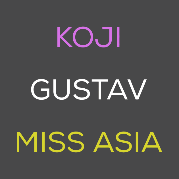 Koji, Gustav & Miss Asia by AlternativeEye