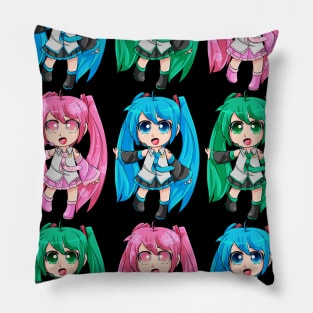 Hatsune Miku Chibis Pillow