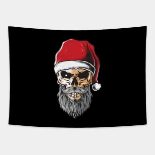 Santa Claus Skull Tapestry