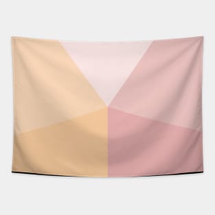 Peach and rose Triangle Tapestry