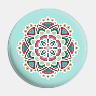 Paint Brush Mandala Pin