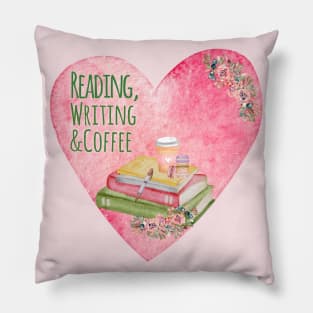 Reading, Writing & Coffee Pillow