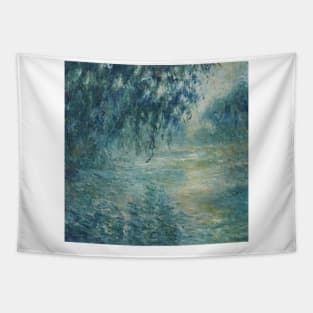 Morning on the Seine by Claude Monet Tapestry